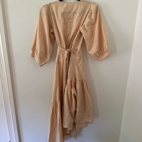 Free People Endless Summer Don’t Mind If I Do Wrap Midi Dress - Picture 4 of 6